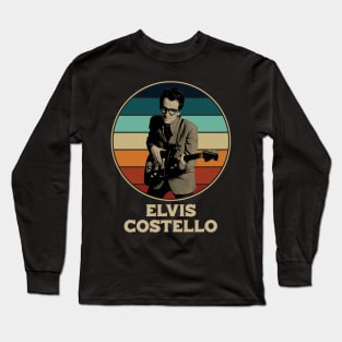 retro elvis costello Long Sleeve T-Shirt